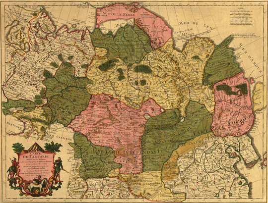 Карта Тартарии 1706 года