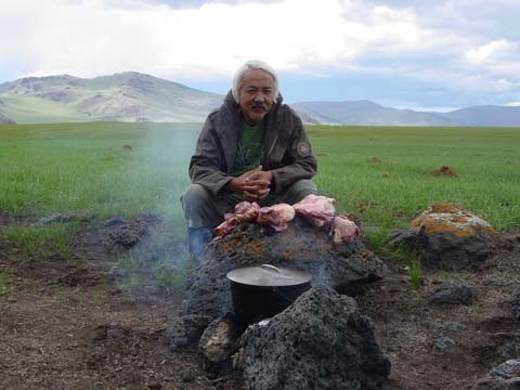 Основная еда монголов.