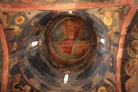 Новгород. Церковь Симеона Богоприимца. Фрески единственного в России церковного календаря. Новгород. Церковь Симеона Богоприимца. Фрески единственного в России церковного календаря.