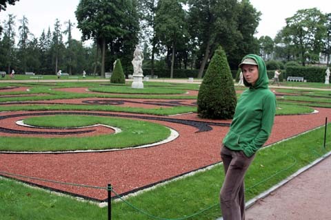 Пушкин (Царское Село). Партеры Старого сада в Екатерининском парке. Пушкин (Царское Село). Партеры Старого сада в Екатерининском парке.