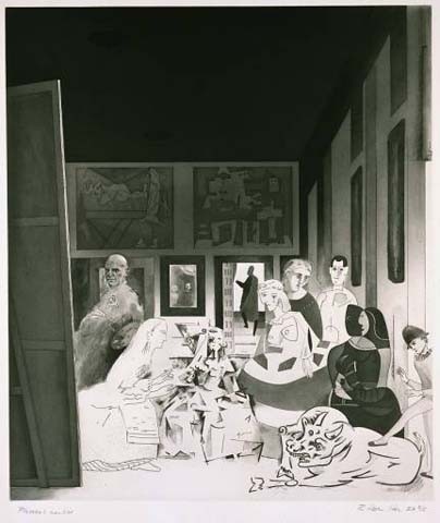 Ричард Гамильтон. Изопарафраз картины Веласкеса «Менины» по мотивам картин Пикассо. 1973 г.