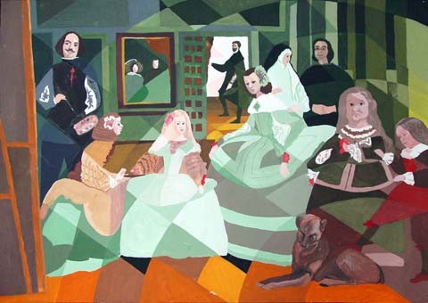 Изопарафраз картины Веласкеса - Менины. Изопарафраз картины Веласкеса - Менины.